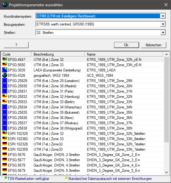 extras_projektionsparameter_auswaehlen