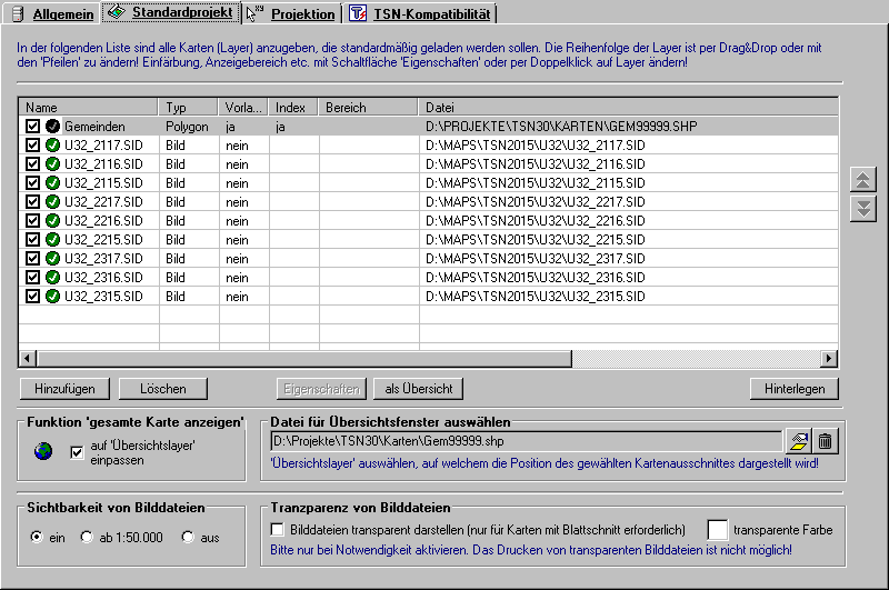 einstellungen_standardprojekt