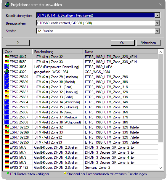 extras_projektionsparameter_auswaehlen